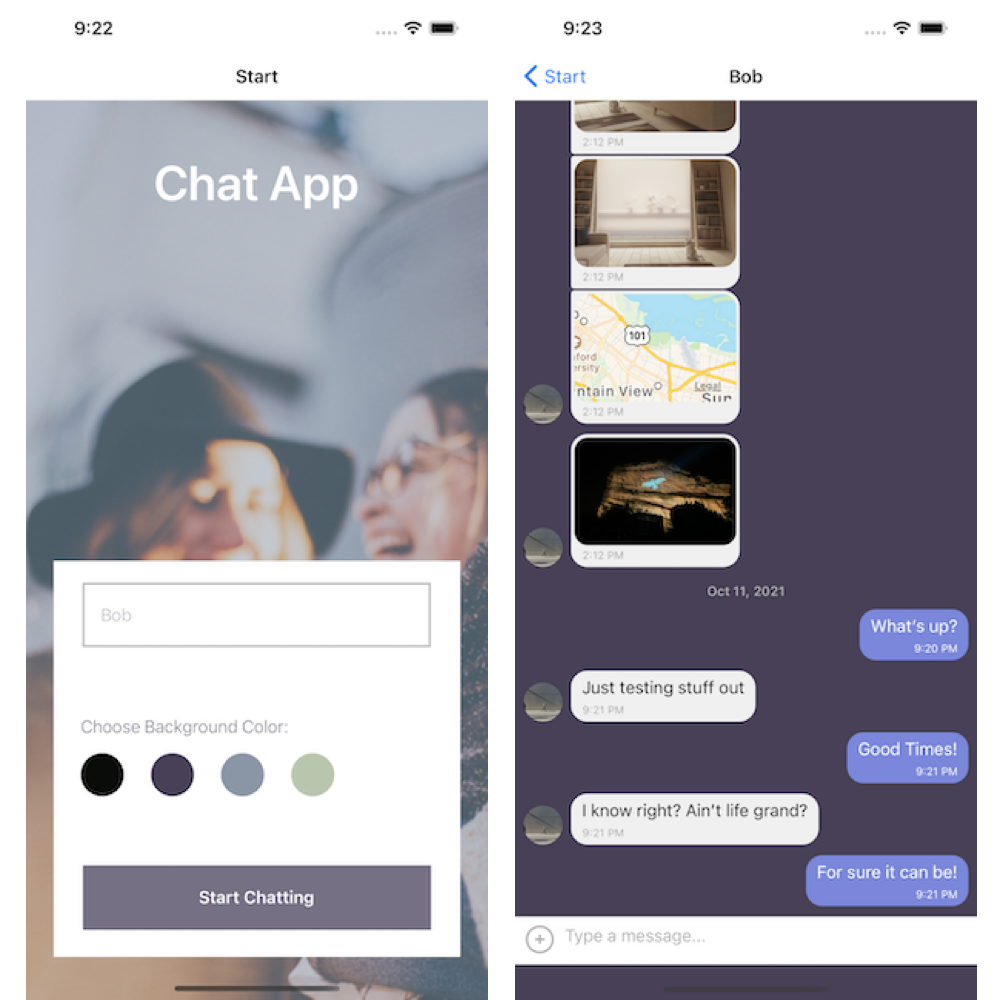 chat app Screenshot